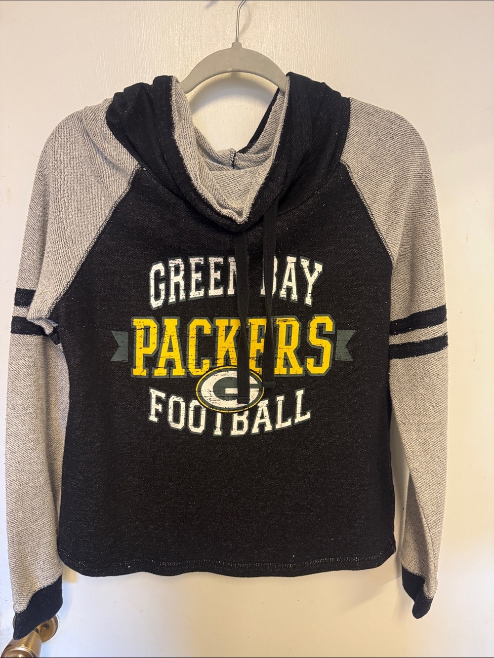Green Bay Packers Black & Green  Women's Hooded Sweater